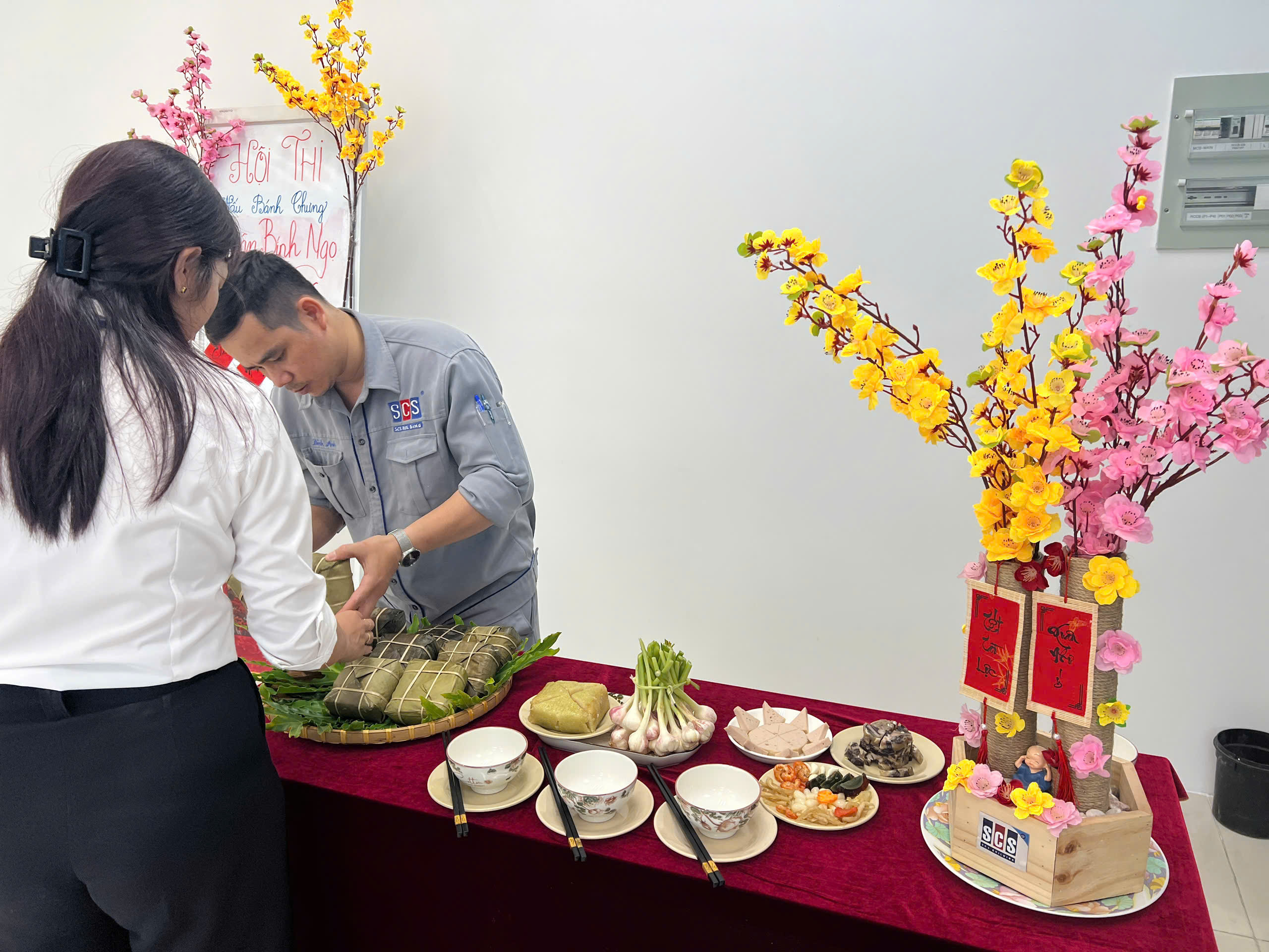 Hội thi gói bánh chưng - bánh tét mừng Xuân Bính Ngọ 2026