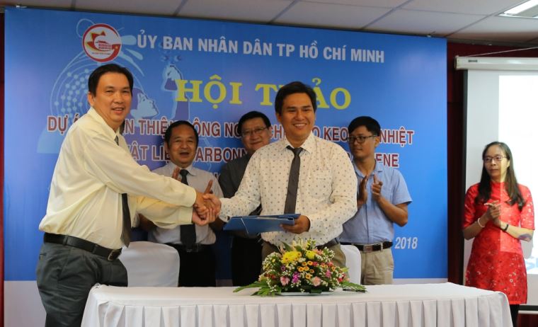 Buổi ra mắt sản phấm Keo tản nhiệt DSA dùng cho thiết bị điện tử diễn ra tại toà nhà Sacom-Chíp Sáng, khu Công nghệ cao, Quận 9