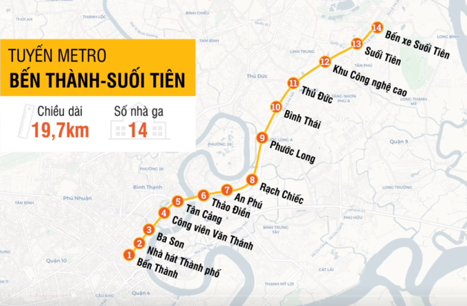 Metro Số 1 trả mặt bằng ở trung tâm TP HCM trước 30/4
