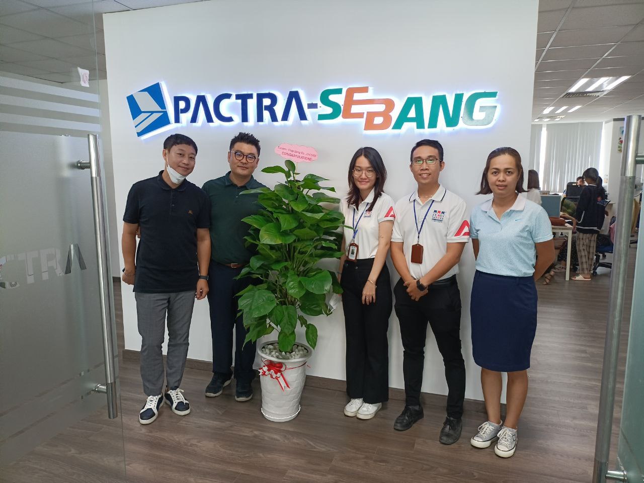 CHÚC MỪNG KHAI TRƯƠNG VĂN PHÒNG MỚI CỦA CÔNG TY TNHH PACTRA VIỆT NAM & CÔNG TY TNHH PACTRA-SEBANG VINA TẠI TẦNG 7 TOÀ NHÀ SCS