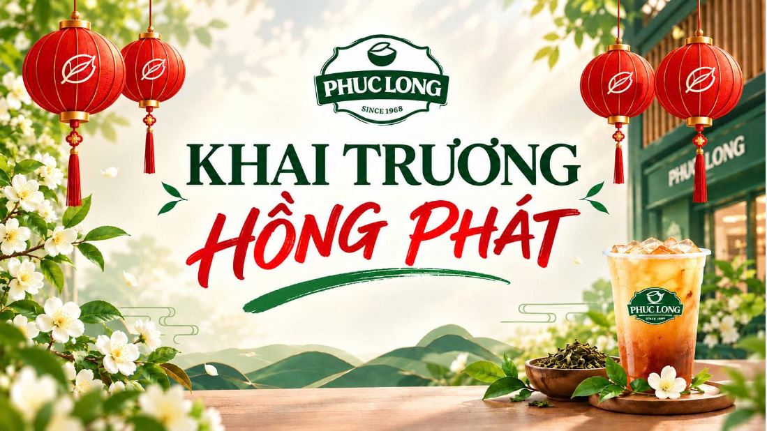 CÔNG TY TNHH SACOM – CHÍP SÁNG (SCS) CHÚC MỪNG PHÚC LONG KHAI TRƯƠNG HỒNG PHÁT
