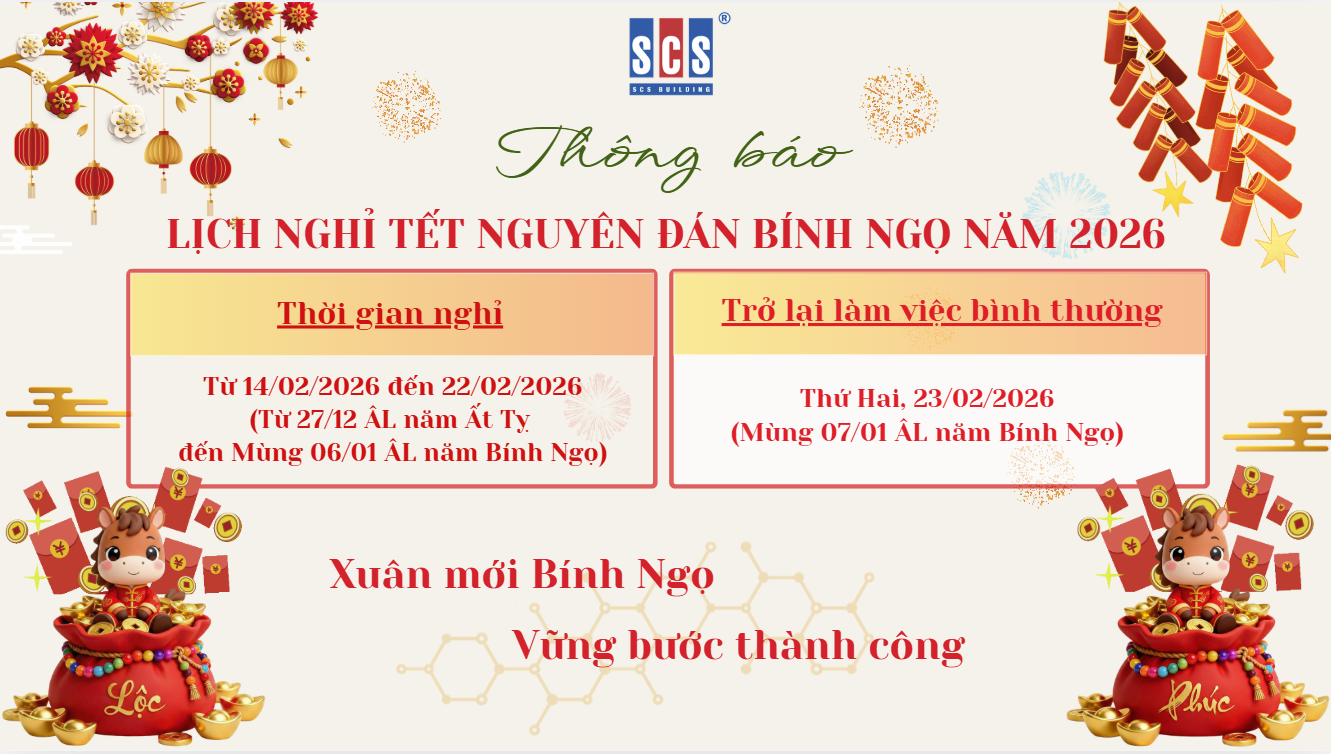 Lunar New Year 2026 schedule at SCS Building