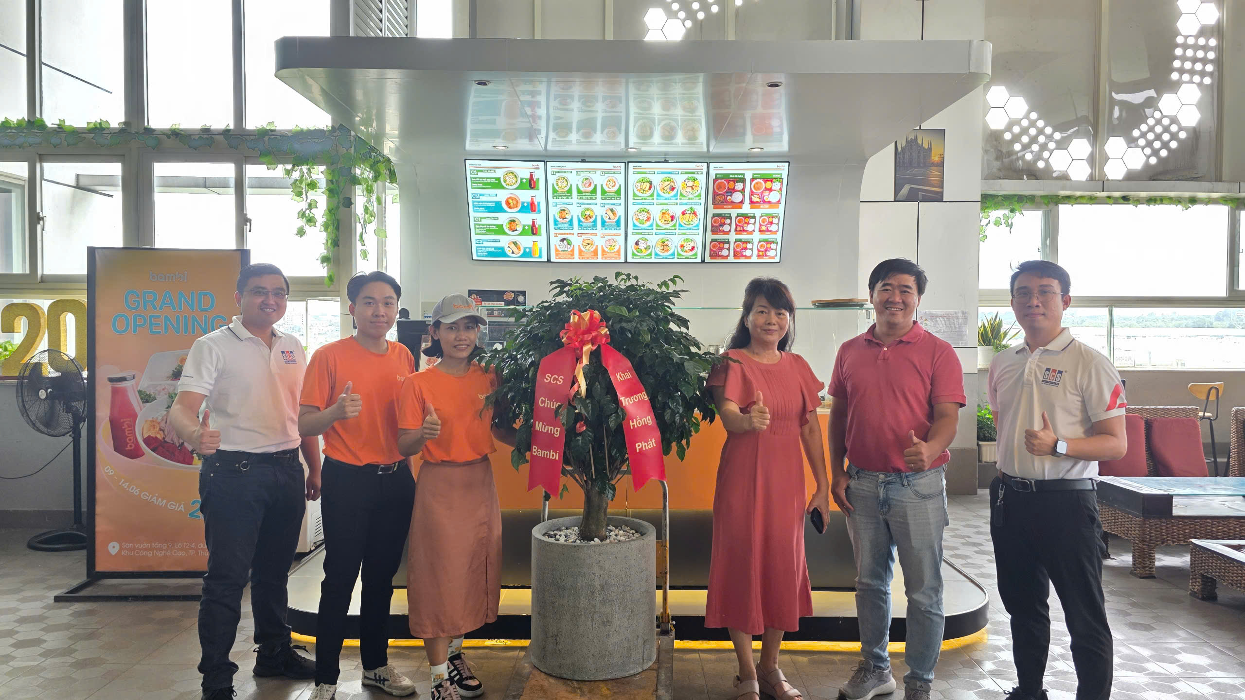 CHÚC MỪNG KHAI TRƯƠNG CỬA HÀNG BAMBI TẠI SÂN VƯỜN TẦNG 9 TÒA NHÀ SCS